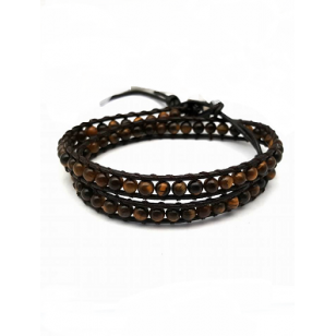Wikkel armband Tiger-Eye 